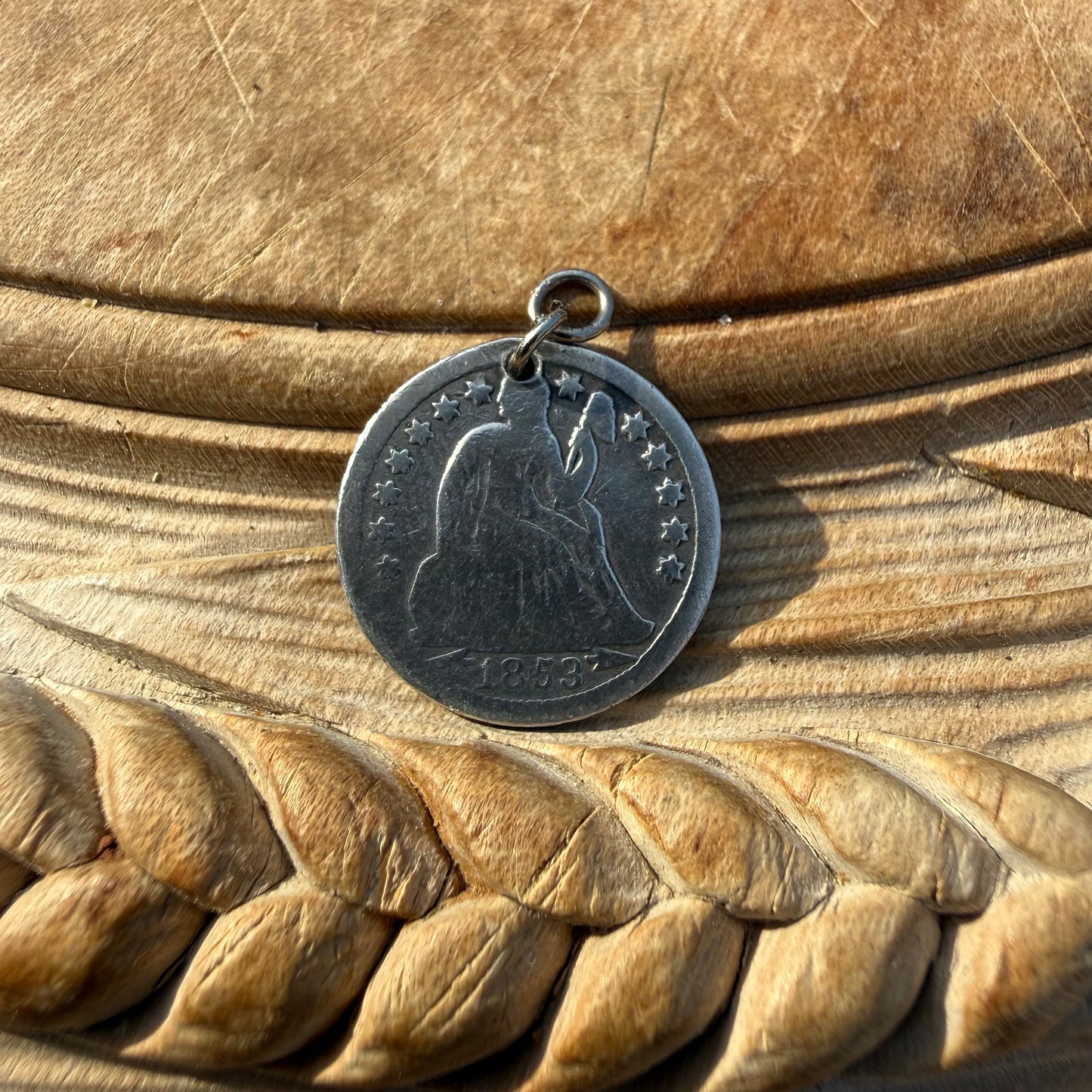 Victorian Love Token - AS/SA - 1853 - Seated Liberty