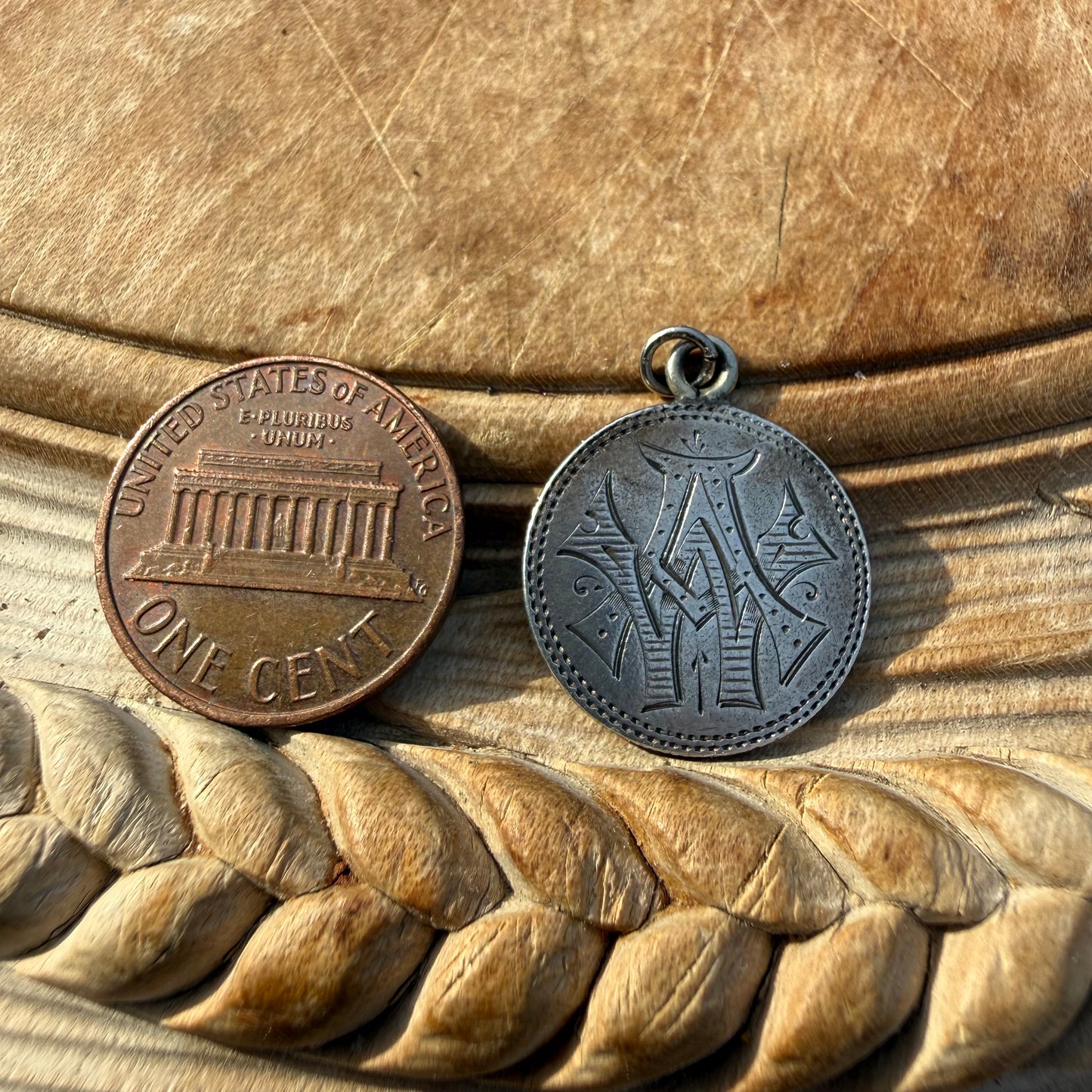 Victorian Love Token - AW/WA - 1885 - Seated Liberty
