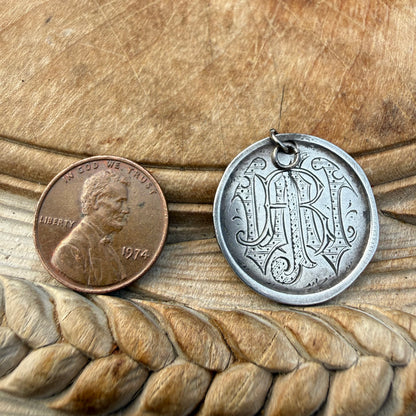 Victorian Love Token -  WRJ - Seated Liberty 1876