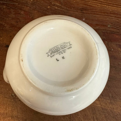 US Army Medical Department Large Creamer Milk Pitcher Sterling China