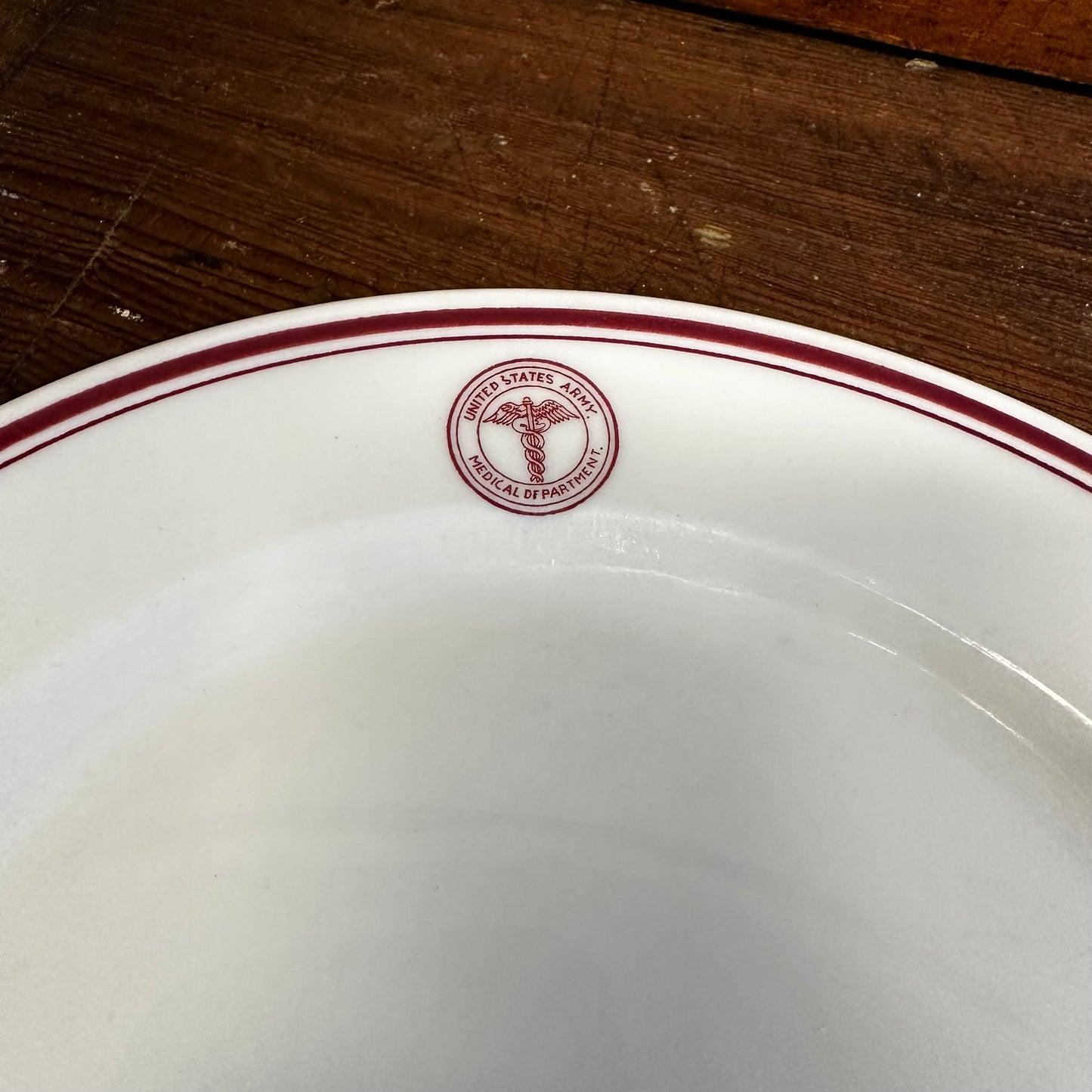 US Army Medical Department Plate 9" McNicol China 1940