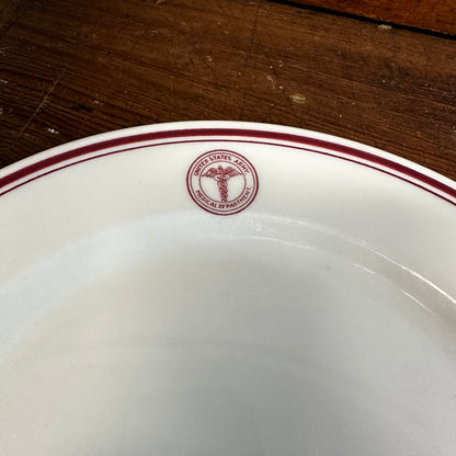 US Army Medical Department Plate 9" McNicol China 1940