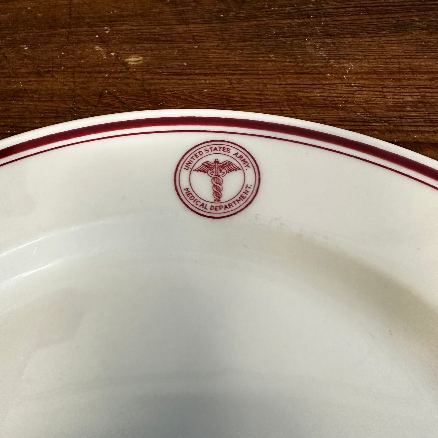 US Army Medical Department Plate 9" McNicol China 1940