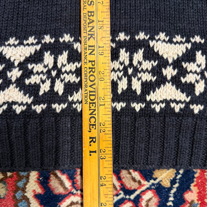 Vintage Lauren Ralph Lauren Petite Handknit Downhill Skiier Sweater