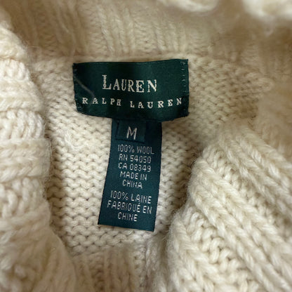 Vintage Lauren Ralph Lauren Handknit Downhill Skiier Mockneck Sweater
