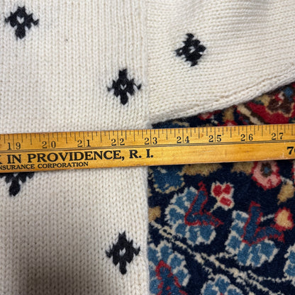 Vintage Lauren Ralph Lauren Handknit Downhill Skiier Mockneck Sweater