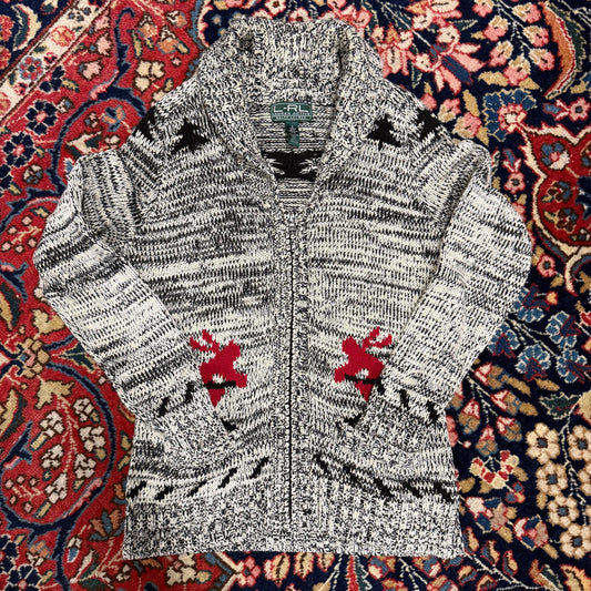 Vintage Lauren Ralph Lauren Active Shawl Collar Fullzip Sweater