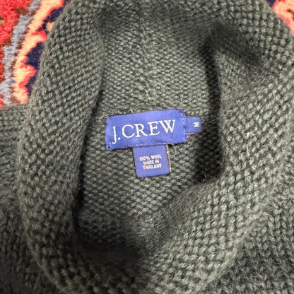 J.Crew Hunter Green Wool Rollneck Sweater