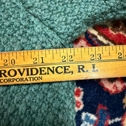 Vintage LL Bean Green Wool Cableknit Sweater