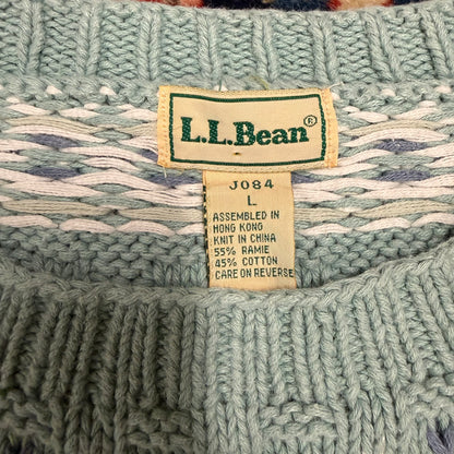 Vintage LL Bean Seafoam Green Sweater