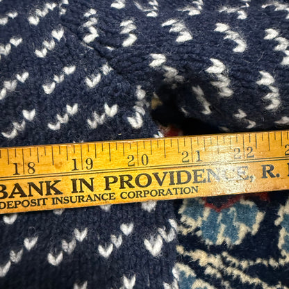 LL Bean Navy Birdseye Sweater