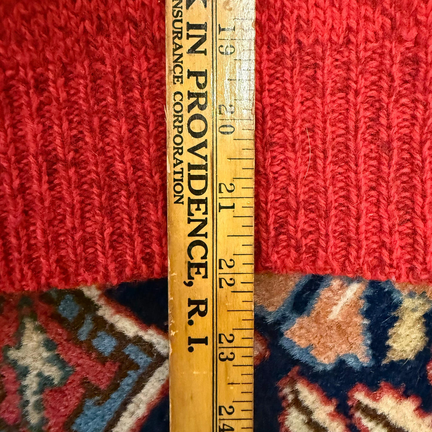 Vintage LL Bean Red Wool Crewneck Sweater Large