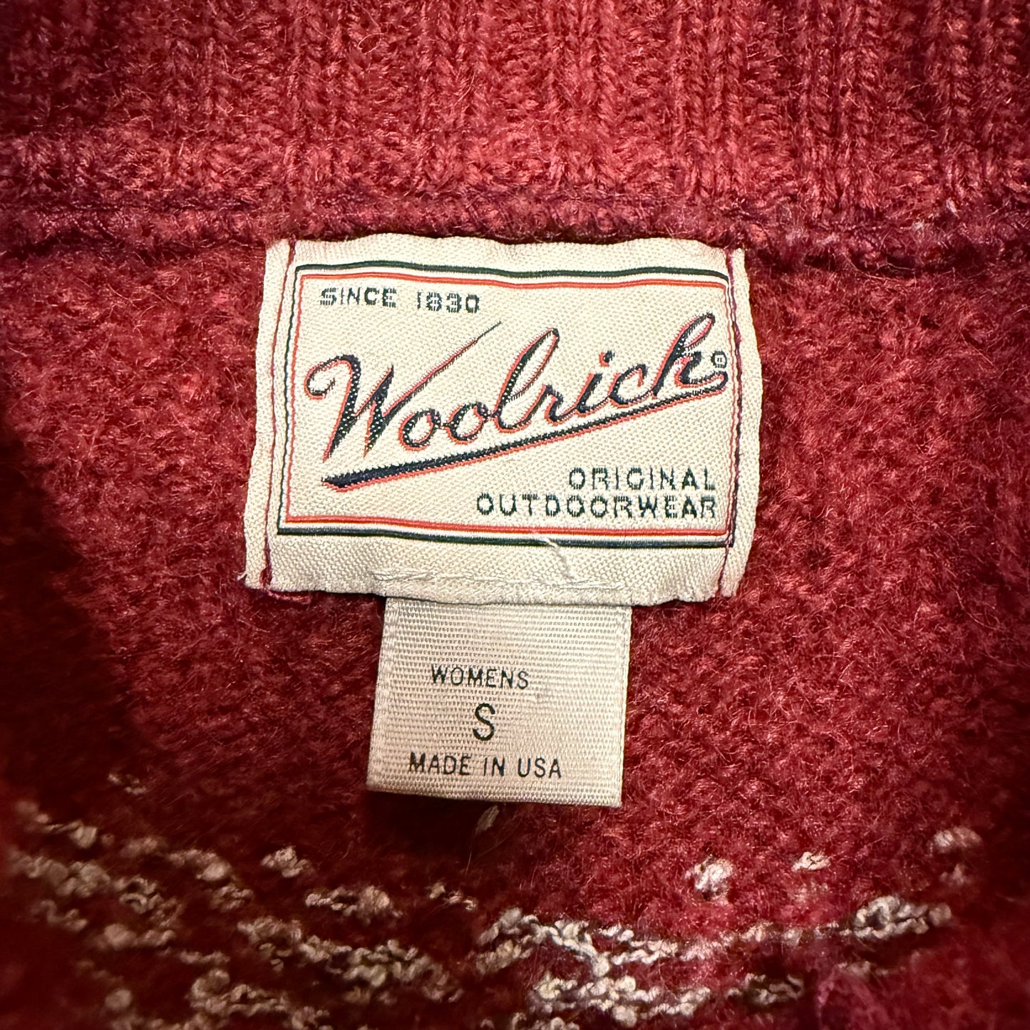 Vintage Woolrich Reindeer Cardigan