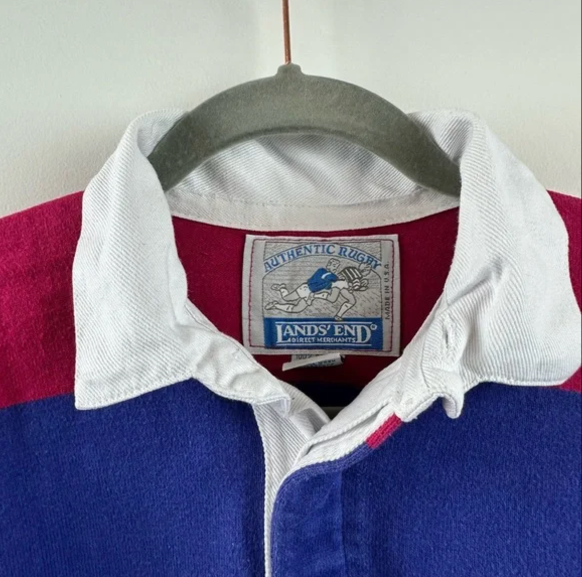 Vintage Lands' End Rugby Medium