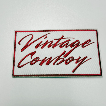 PREORDER 4" Vintage Cowboy  -  Embroidered Hat Patch