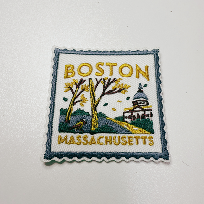 PREORDER - 2" Massachusetts Stamp -  Embroidered Hat Patch