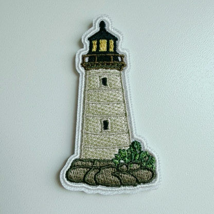 PREORDER - 2.5" lighthouse -  Embroidered Hat Patch