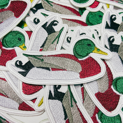 PREORDER - 3" Mallard Duck -  Embroidered Hat Patch