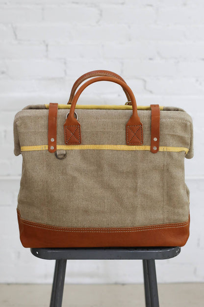 1950's era Hemp and Work Apron Carryall