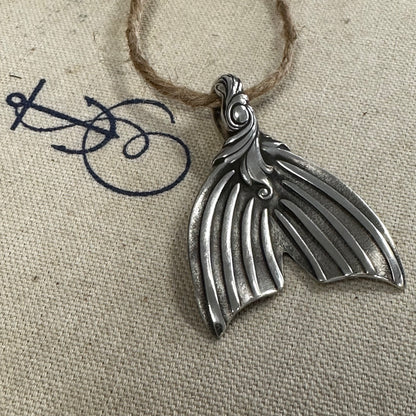 Fancy Romance of the Sea Mermaid Tail Pendant