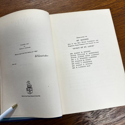 WE by Charles A. Lindbergh First Edition