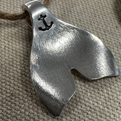 Small Mermaid Tail Pendant w/Anchor