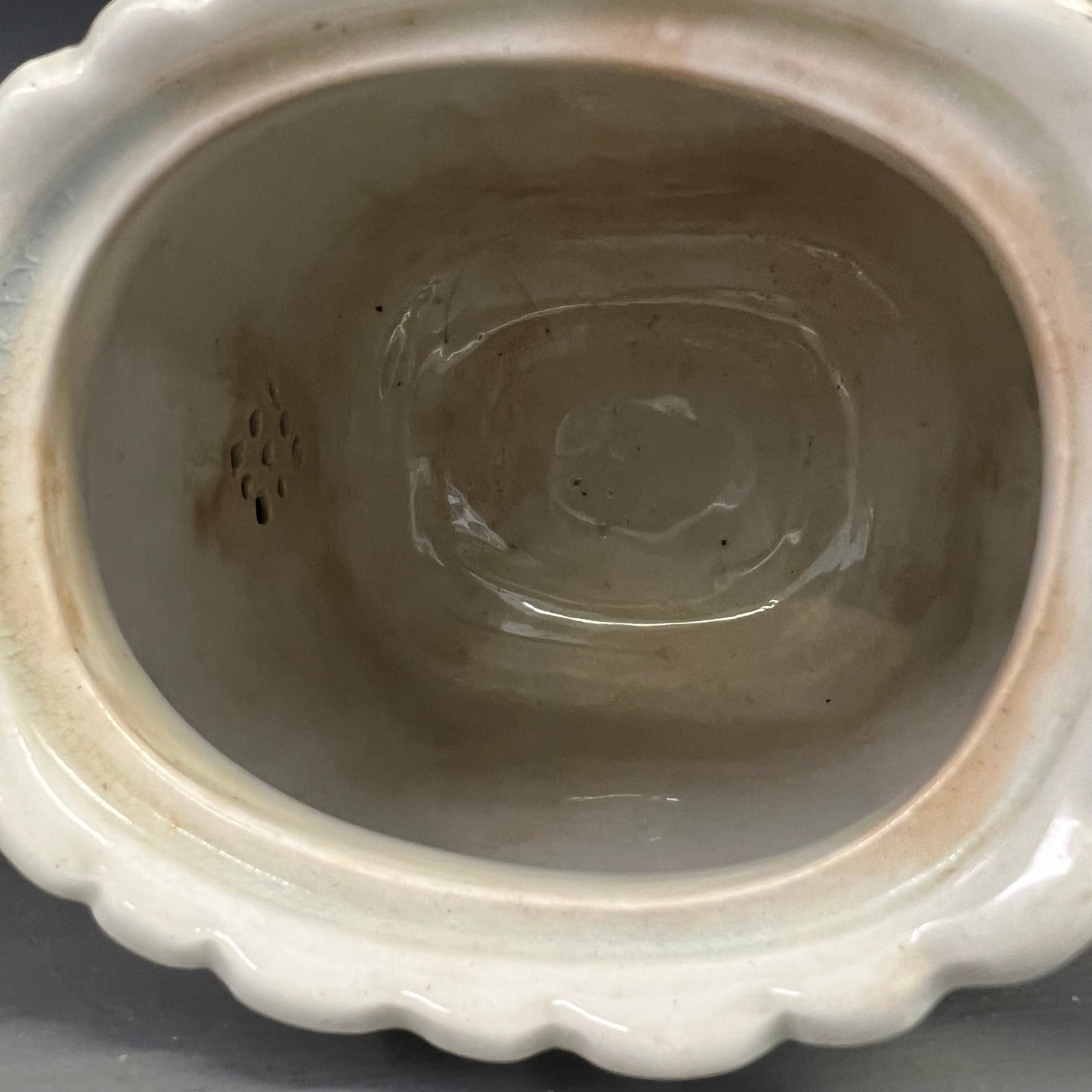 Baker & Co Brown Transferware Teapot Aesthetic Movement English Ironstone c. 1882