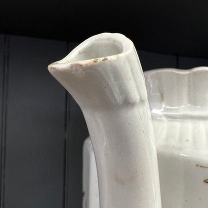 Baker & Co Brown Transferware Teapot Aesthetic Movement English Ironstone c. 1882