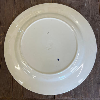 Royal Doulton Beauvais Pattern Brown Transferware 10.25" Plate Dishes Floral Aesthetic Movement