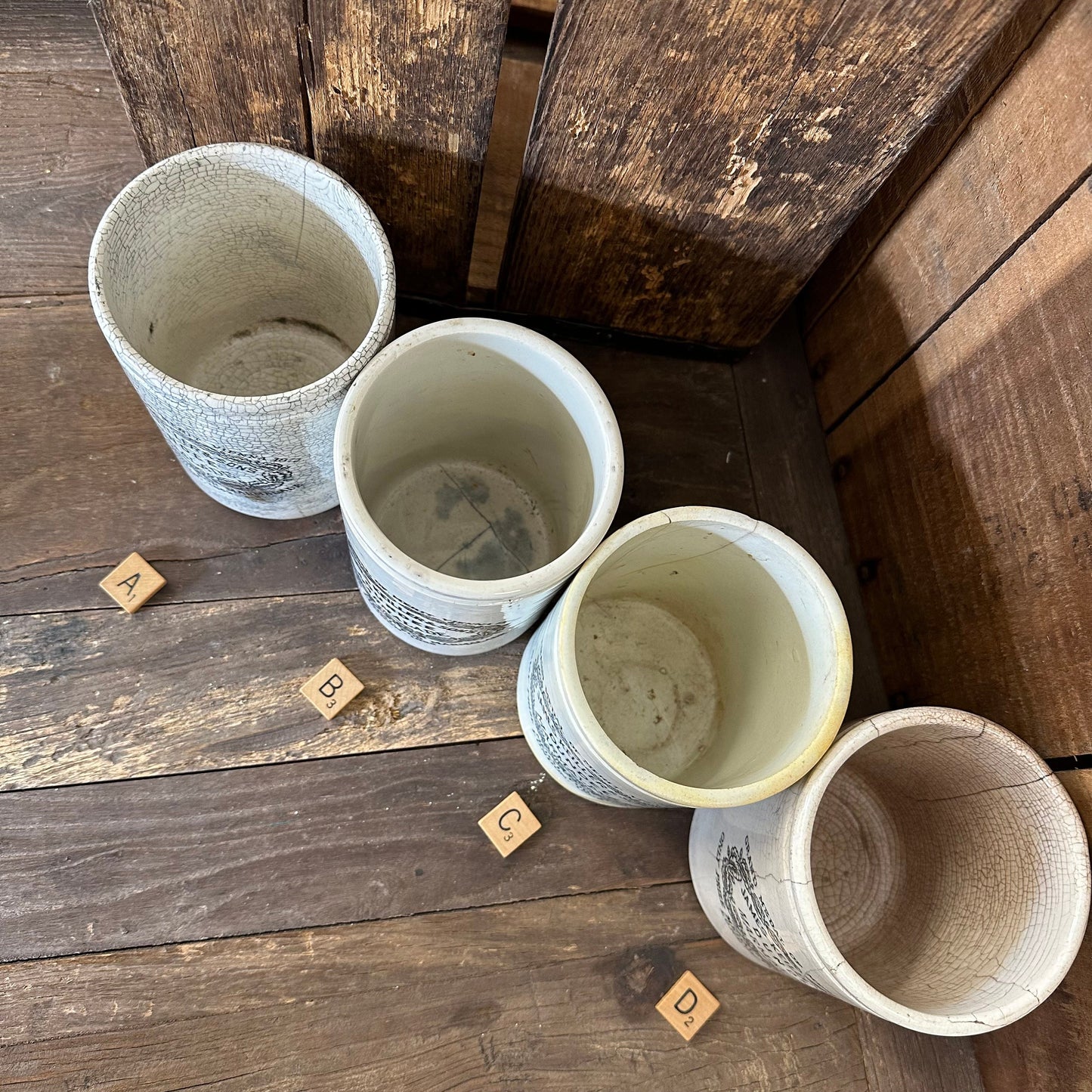 Antique English 2# Two Pound James Keiller & Sons Marmalade Pot Dundee