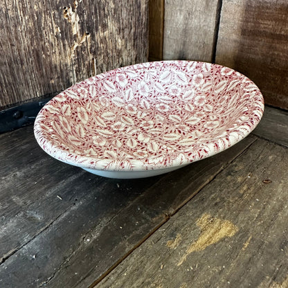 Vintage Mason's for Crabtree & Evelyn Red Floral Transferware Soap Dish