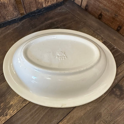 Green Banded Serving Dish Bowl Hotel China Restaurant Ware Buffalo Shenango China 1920 - 1950s