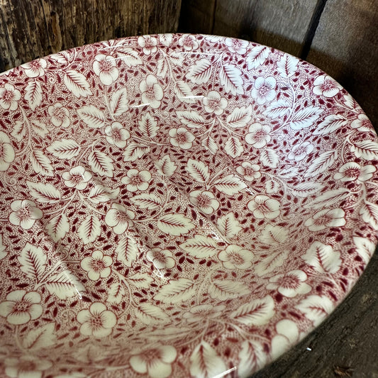 Vintage Mason's for Crabtree & Evelyn Red Floral Transferware Soap Dish
