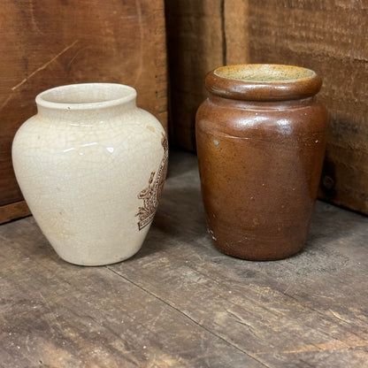 Mintons Colman's Mustard King Edward VII Coronation Commemorative Pot 1021 1022