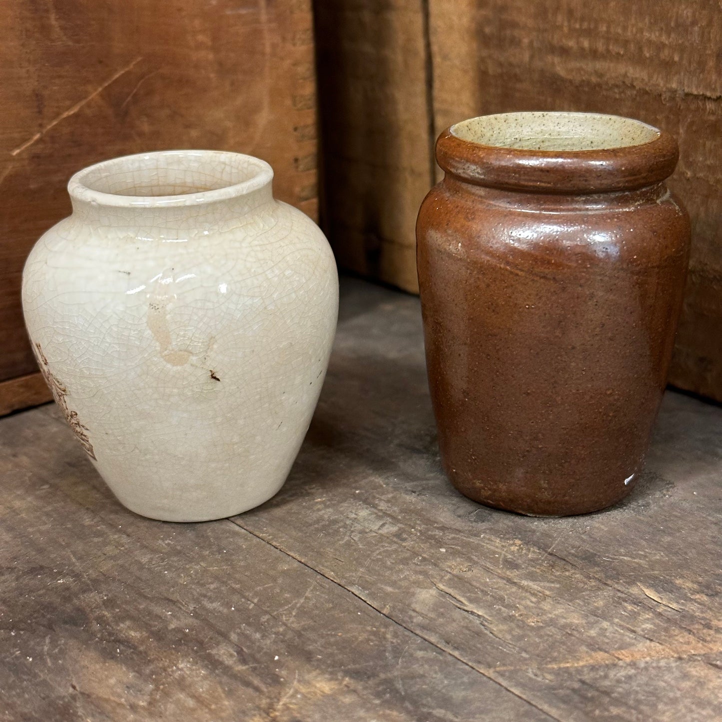 Mintons Colman's Mustard King Edward VII Coronation Commemorative Pot 1021 1022