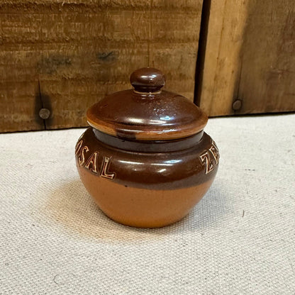 Zerosal Royal Doulton Salt Cellar Pot with Lid 1053