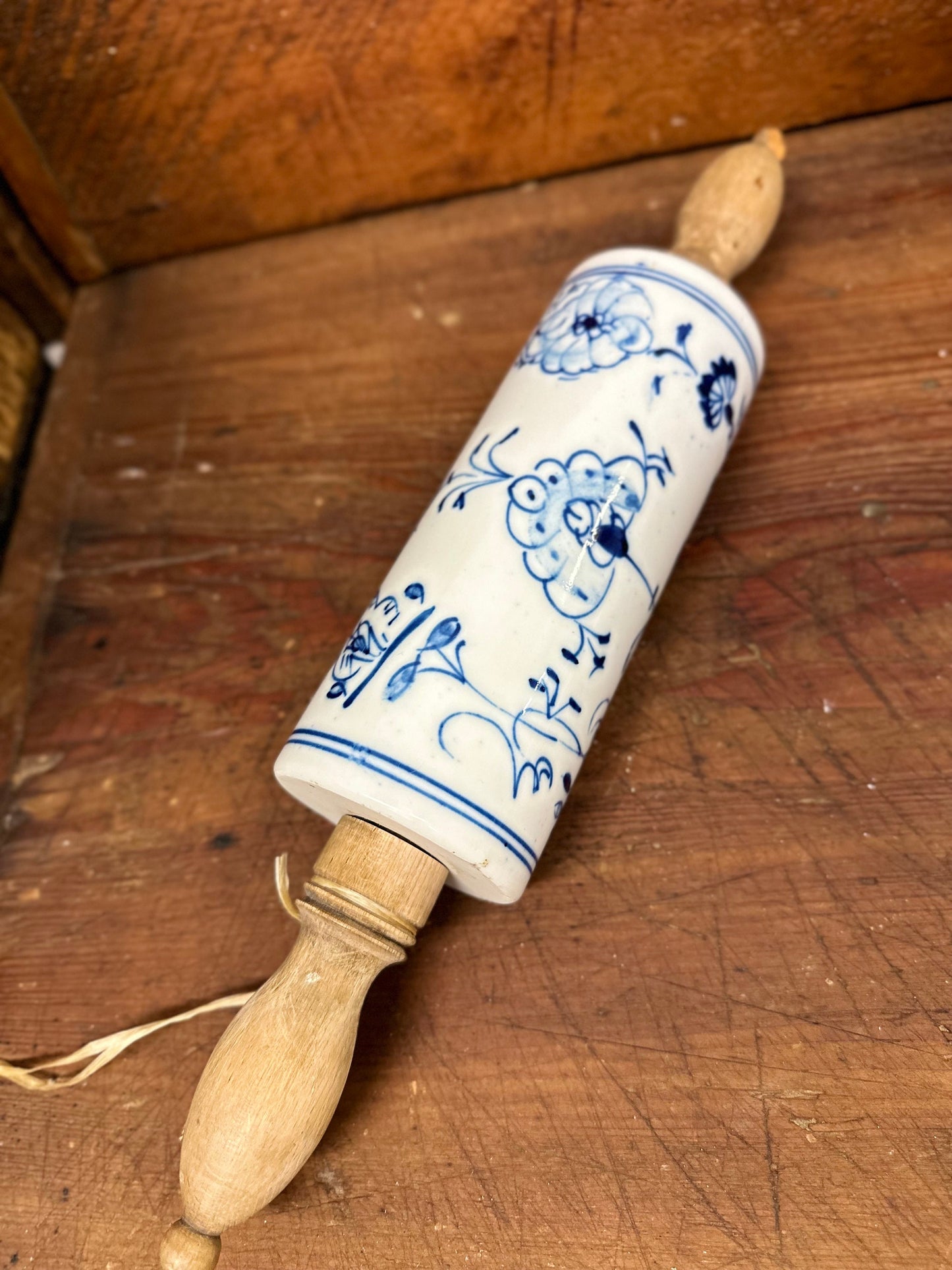 Blue Onion Rolling Pin