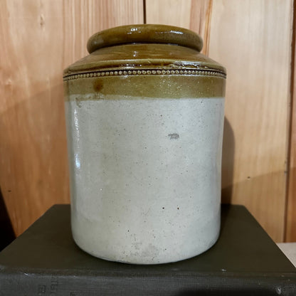 Antique Frank Cooper Rare 5 Pound Brown Top Jar Pot Crock Marmalade English Advertising